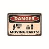 New Public Hazard Warning Sign Metal Tin Garden Signs Decorative Painting Frameless Hanging Paintings Living Room Home Decor