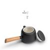 Nanshan Kung Fu Black Ceramic Teapot with Filter