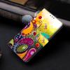 For Honor 90 Pro Case PU Leather Card Slots Phone Back Cover Pattern Printing Design