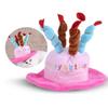 Pet Birthday Hat Party Accessory Adjustable Size Soft Fabric Comfortable Fit Suitable for Small Medium Large Pets Celebration Use