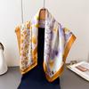 Printed Imitation Silk Scarf Square Scarf High-End Shawl Versatile Neck Small Square Scarf Headscarf