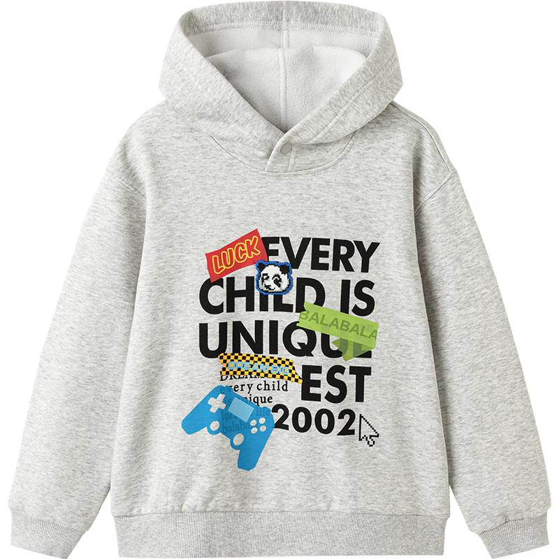 Balabala Boys Hooded Fleece Sweatshirt 160