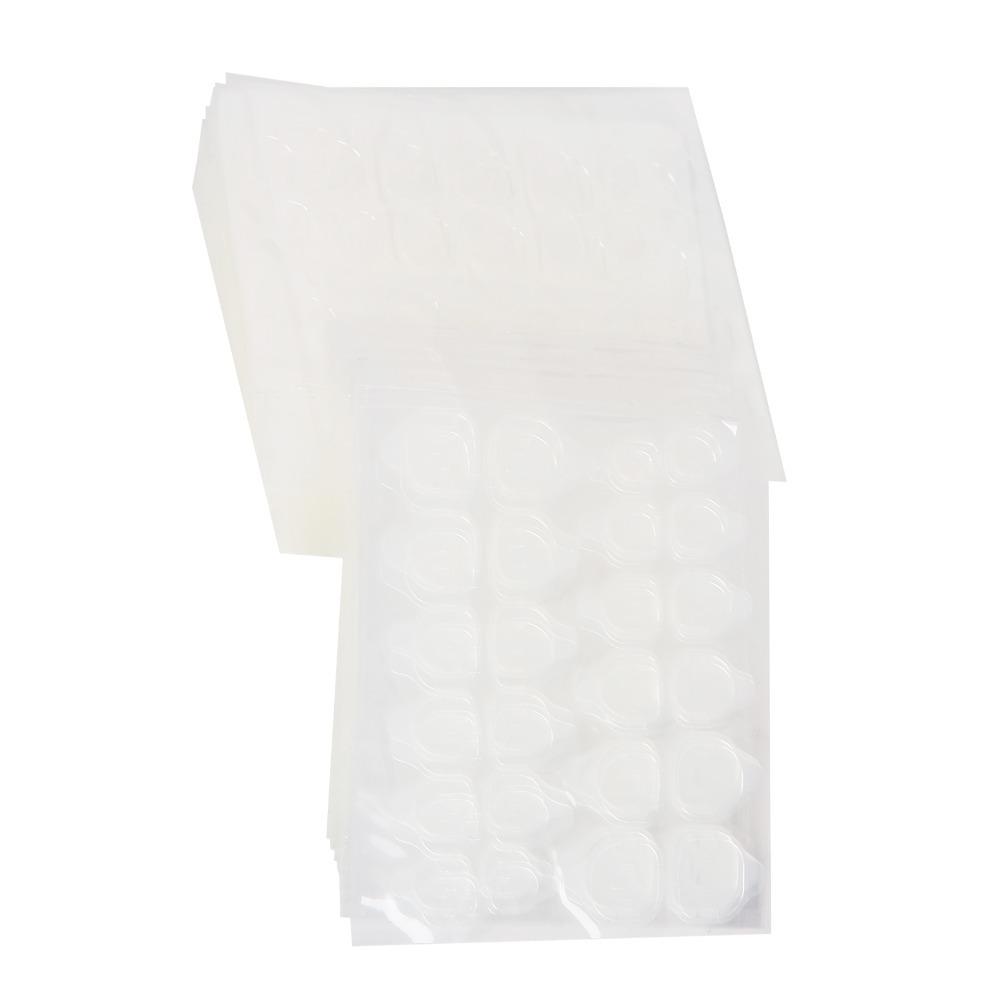 50pcs Waterproof Fake Nail Adhesive Tabs Double Sided Gel Nail Tape Home & Travel Portable Nail Use