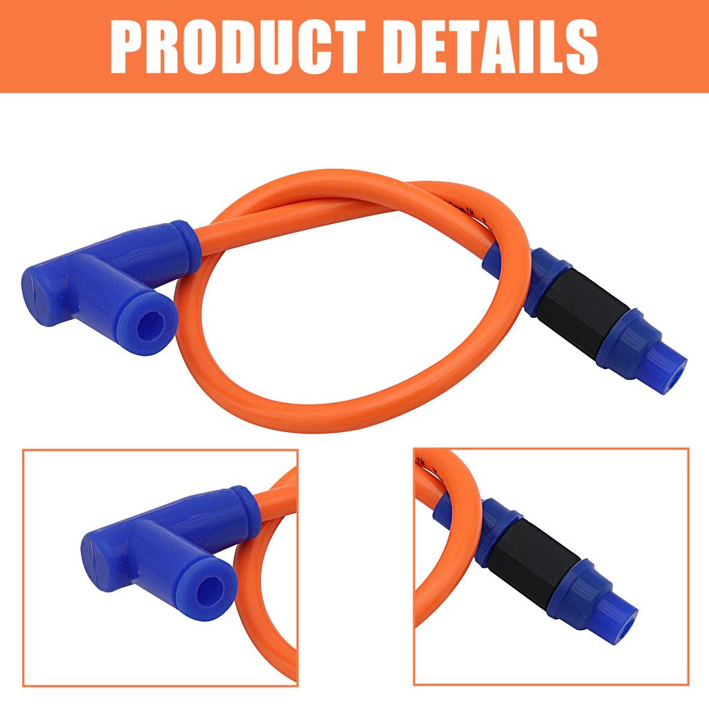 Ignition Coil Spark Plugs Power Cable Universal Replacement Ignition Power Cable Wires Cover Motorbike Accessory