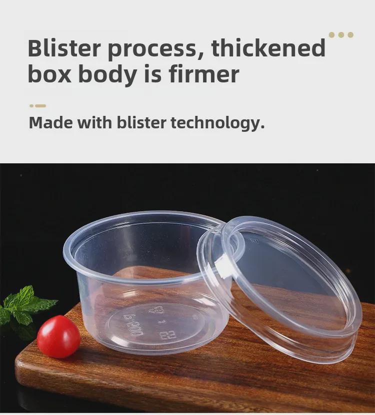 Bol rotund de desert Taro cu capac - Cutie de gheață pentru fructe Sago