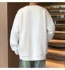 Men's Loose Fit Round Neck Sweatshirt - Autumn/Winter 2025, Plus Size, Trendy American Letter Casual Pullover