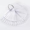 Nail Art Swatches Stick Polish Board Display Practice Sticks Fan-shaped Nail Tip