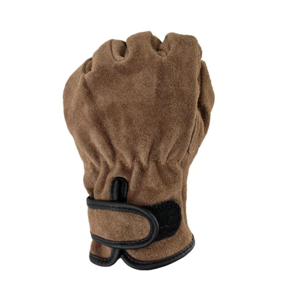 1Pair Hand Protection Cowhide Protective Gloves Leather Labor Protective Gloves  Garden