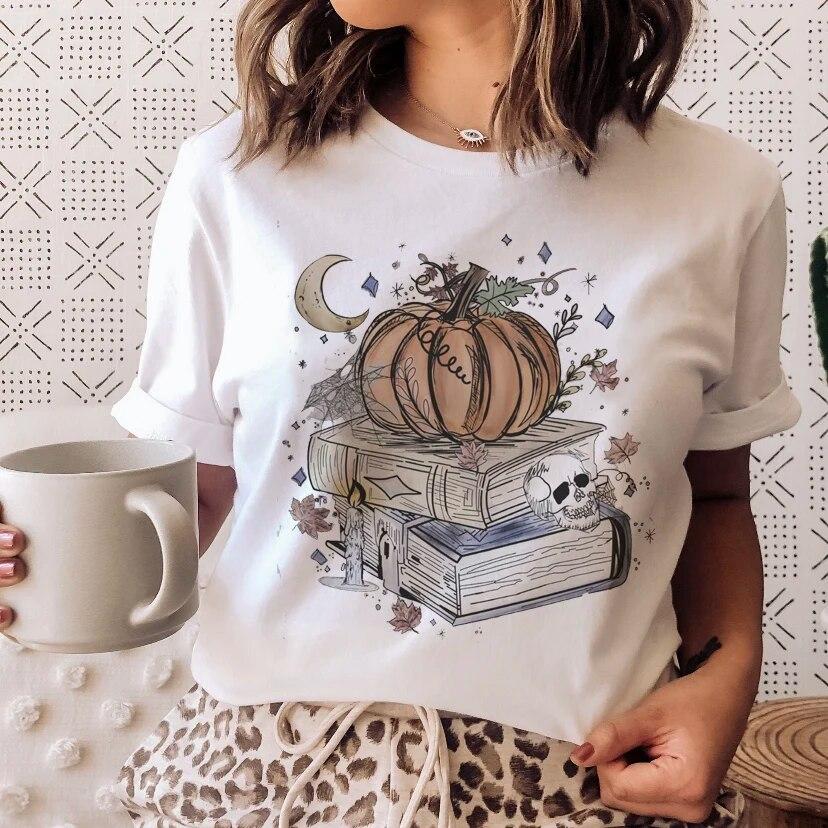 MAGIC FAIRY TALE Summer Woman T Shirt Cute Printing Design Oversized Short Sleeve Comfort Female Tee Gift White Girl Clothes