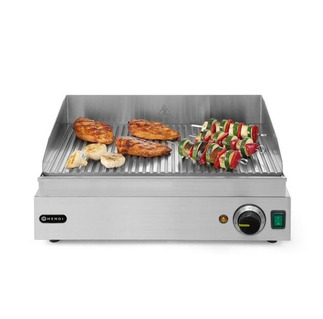 Electric Grill Hendi Blue Line Ribbed 51x32cm (203170)