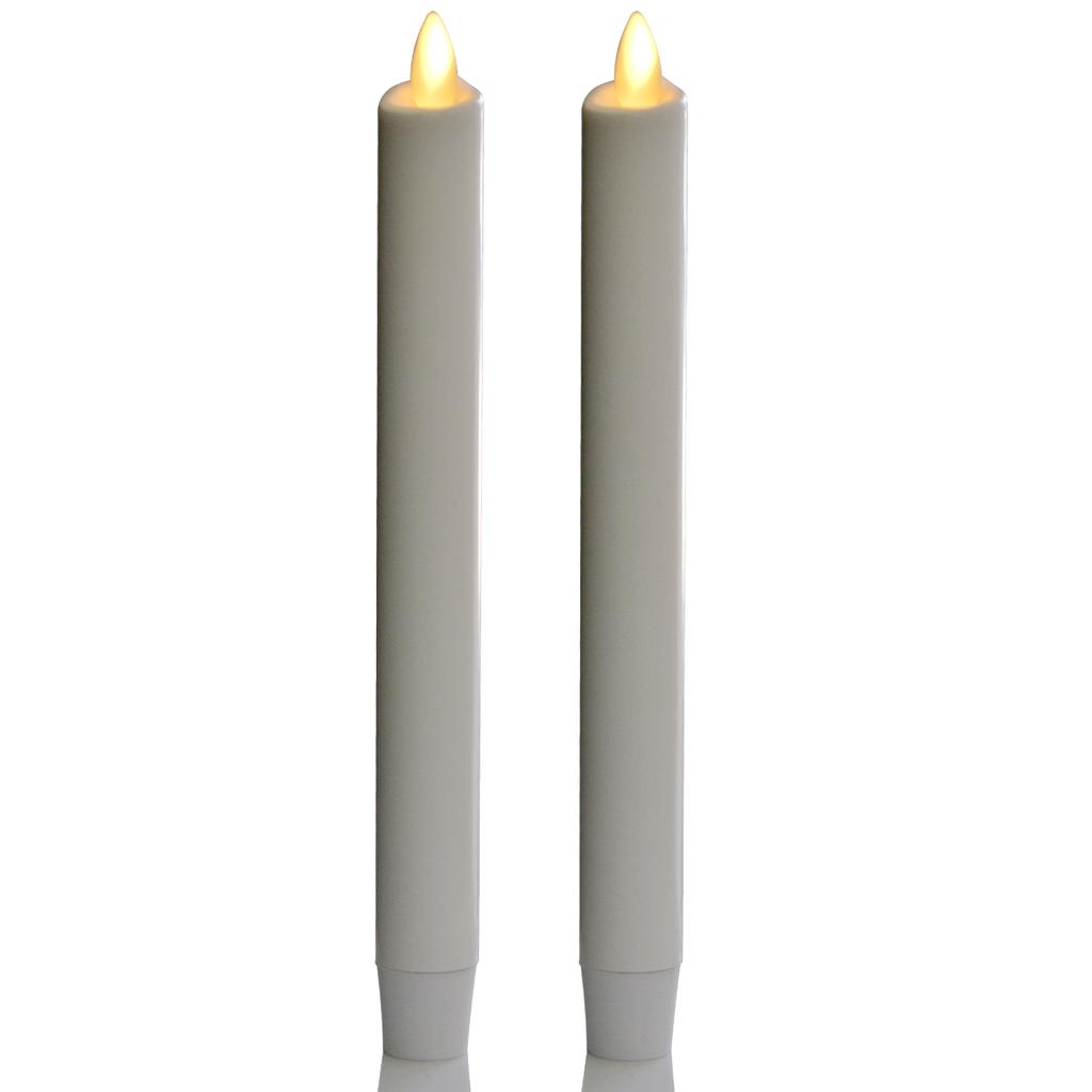 Church White Flickering Flameless LED Paraffin Wax Candle