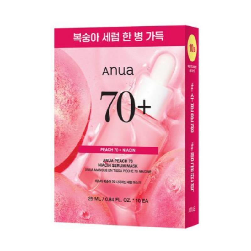 Anua Peach 70 Niacinamide Serum Mask 10 Sheets