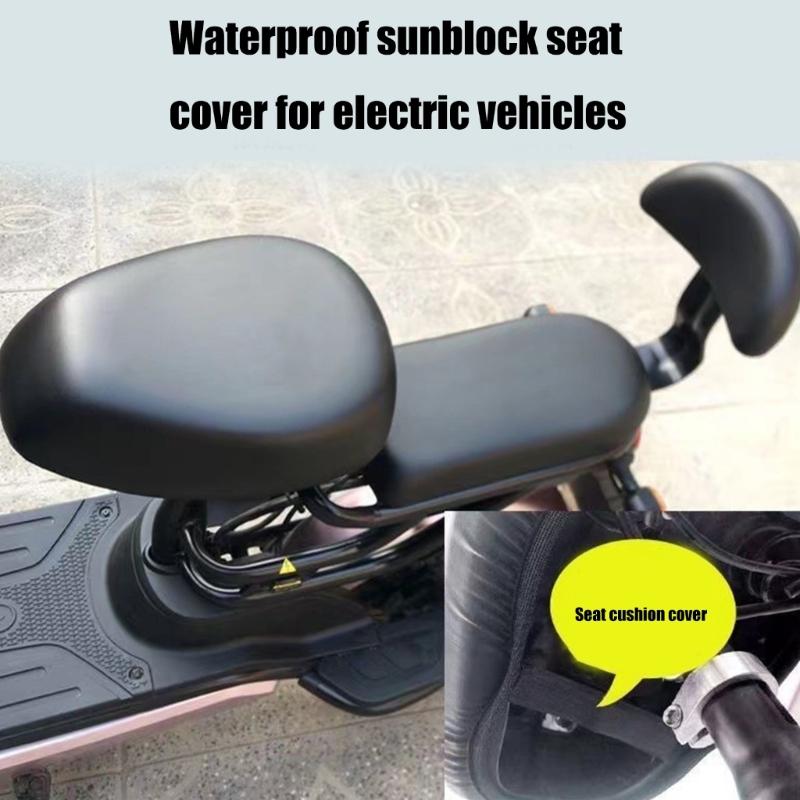 Weatherproof Cover Replacement E-Bike Front Rear Backrest Cushion Electric Bike Waterproof Cover Scratchproof
