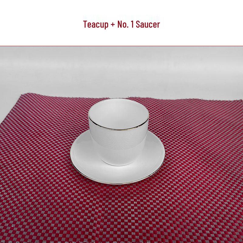 Luxurious Gold Rimmed Bone China Table Setting for Upscale Hotels and Private Clubs