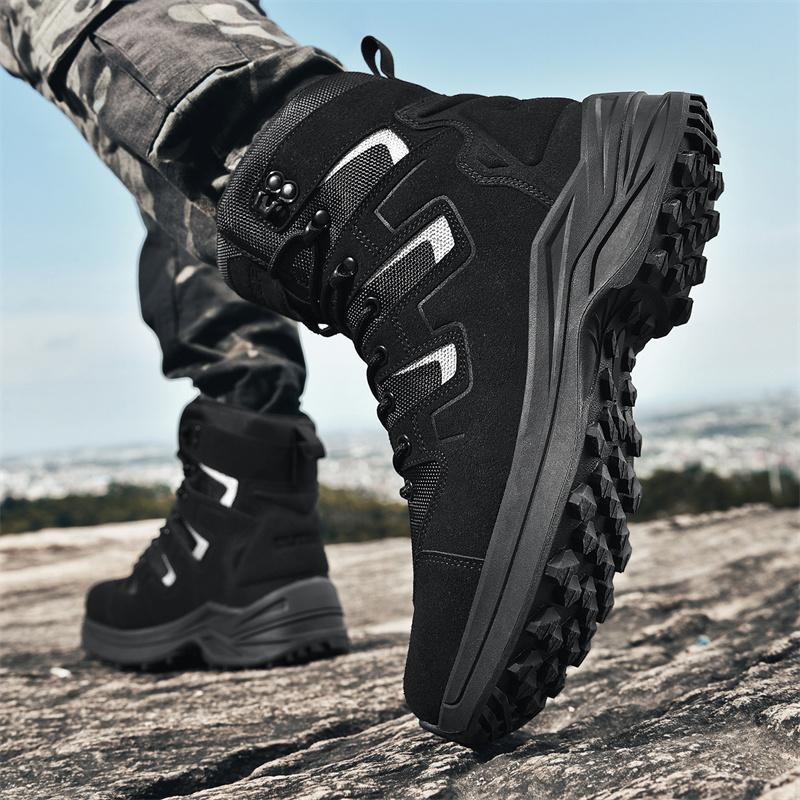 New Men Tactical Boot Military Original Safety Hunting Hiking Shoes Breathable High-Top Boots Outdoor Desert Army Climbing Shoes