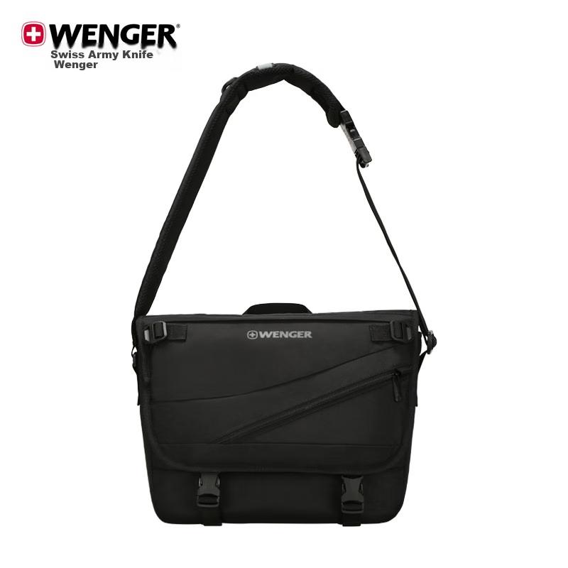 WENGER Swiss Army Knife, 14-Inch Laptop Bag, Free Shipping, Business Bag, Trendy Backpack, Black Travel Bag for Work Trips
