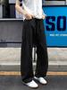 Beige Miter Quick-drying Overalls Men's Summer Thin American High Street Scimitar Logging Pants Straight Casual Pants