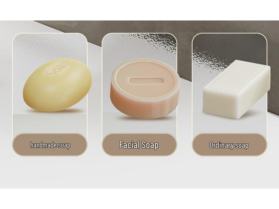 Luxury Wall-Mounted Soap Holder with Lid - No-Drill, High-End Draining Soap Storage Rack