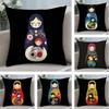 Matryoshka Doll Russia Cushion Cover Soft Plush Fabric DoubleSided Printed Sofa Cushion Cover for All Seasons Home Decor Gift