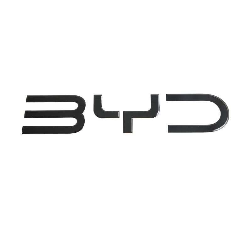 

Car Badge Letter Logo Blackened For BYD Shark 6 3D Cover Sticker Front Back Decorative Car Sticker For BYD Shark 6 Accessories FRONT PART