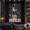 Wall Hanging Tapestry Lionel Messi Print Cloth for Living Room Bedroom Home Decor