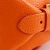 Salvatore Ferragamo Fiamma Handbag 2WAYShoulder Orange leather Women Used