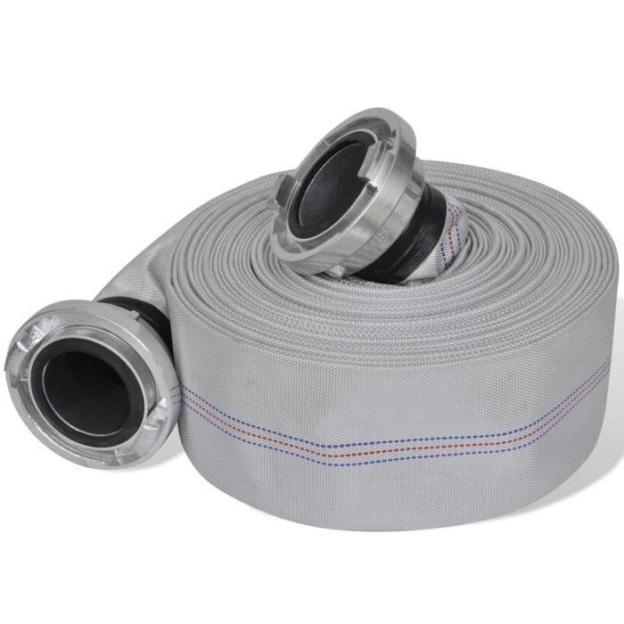 VidaXL Tuyau d'incendie 20 m 3 pouces avec raccords B-Storz