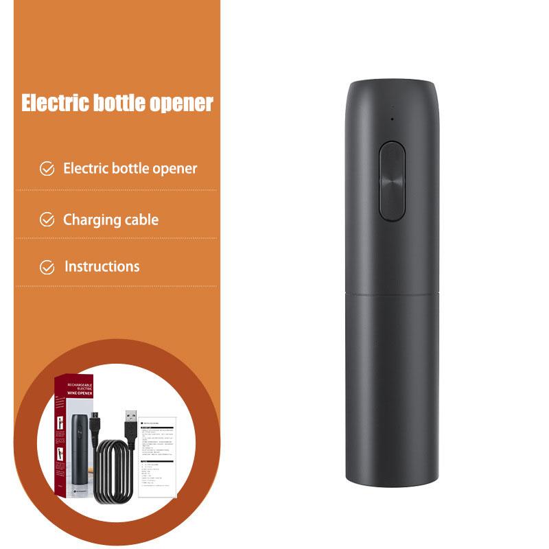 Electric Bottle Opener Household Wine Set Driver Red Wine Automatic Electric Bottle Opener With Charging Base Wine Lover Kitchen