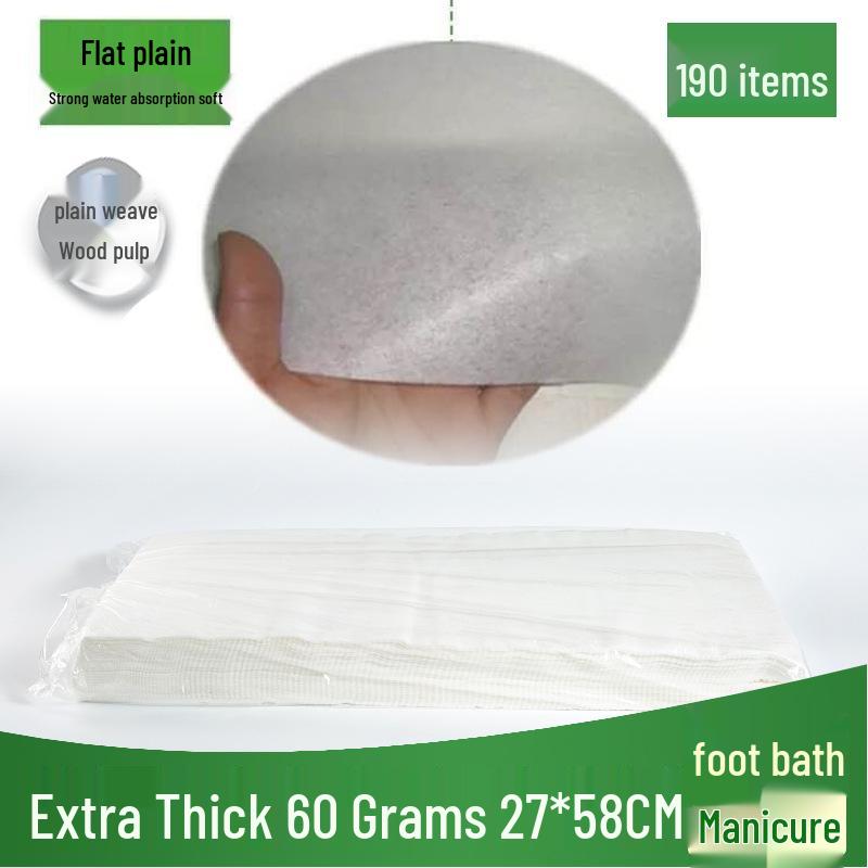 Thick Disposable Foot & Bath Towels for Pedicure, Salon, Nail Art, & Travel
