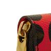 Used 12564 Zippy Wallet M60450 7940 Yayoi Kusama Brown Red Old Model Monogram Pumpkin Dot Rouge Unisex from Japan