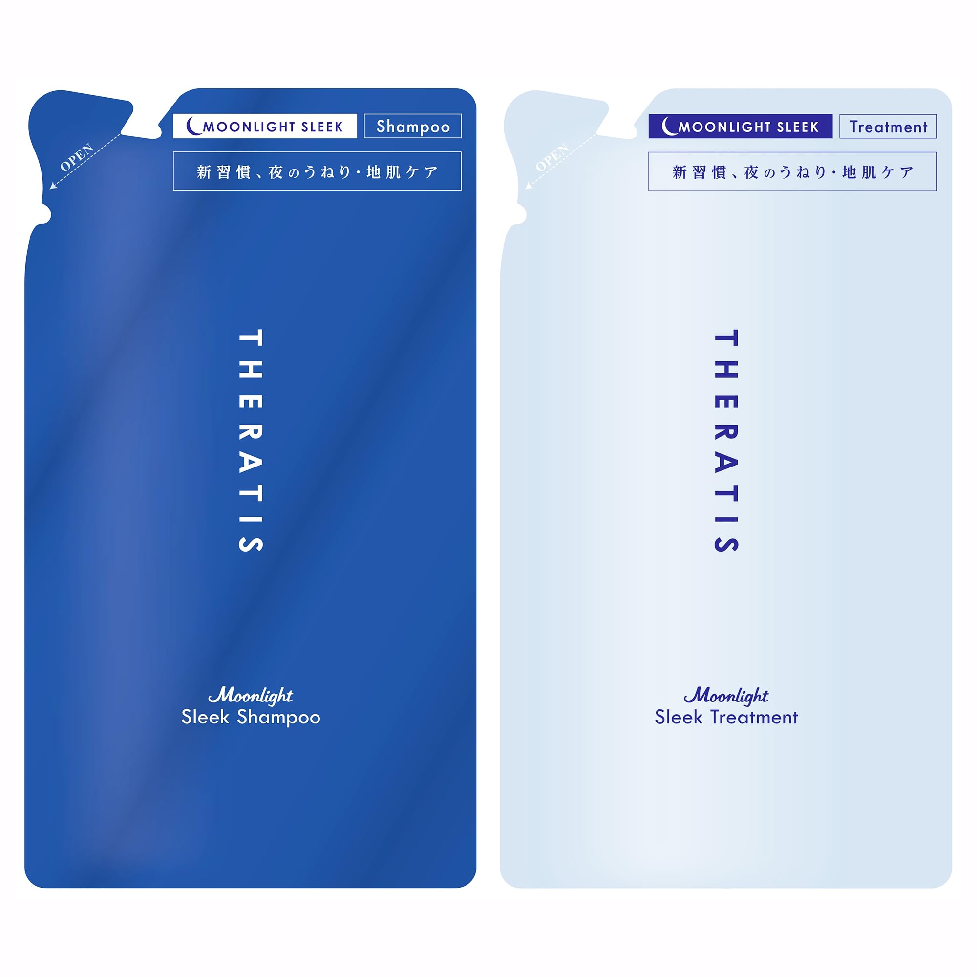 

THERATIS Moonlight Sleek Shampoo Treatment Refill Pair Set Set | Шампунь/Кондиционер