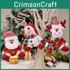 Christmas Ornament Red Snowman Hanging Decor With Polyester Material For Holiday Gift Ideas