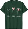 Introvert Cat Animal Rescue Pet Lover Apparel Rock Paper Scissors Hand Game Cute
