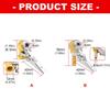Universal Inflation Chuck Suitable for Car Motorcycle E Bike Bicycles Tire Inflation with Copper Material and Leak Proof