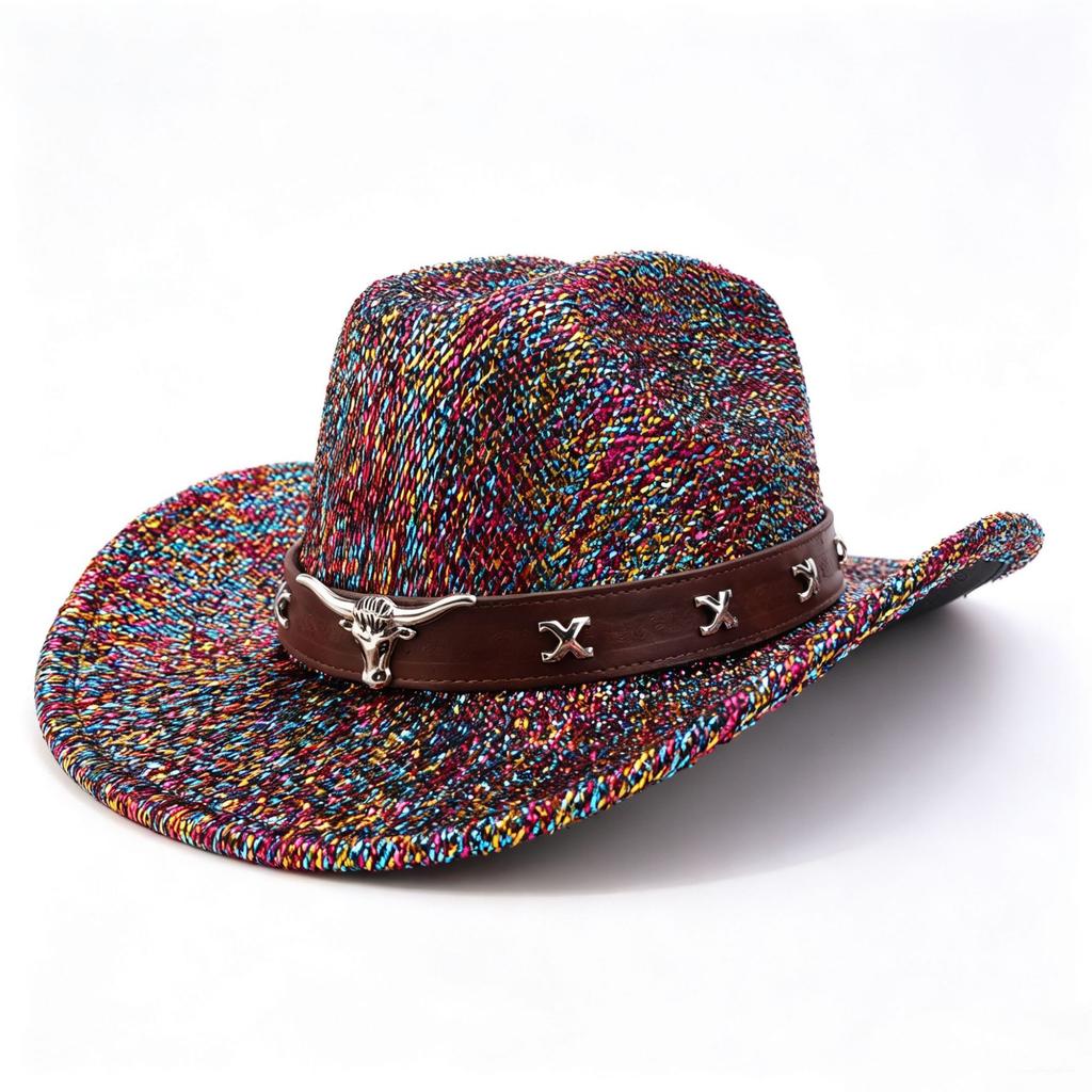 Overseas Versatile Trend Jazz Hat Masculinity Party Hat Western Cowboy Gentleman Hat Outdoor Sun Protection Hat
