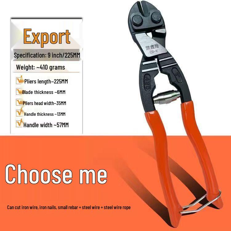 Silk Mini 8" High Leverage Multifunctional Wire & Rebar Cutters