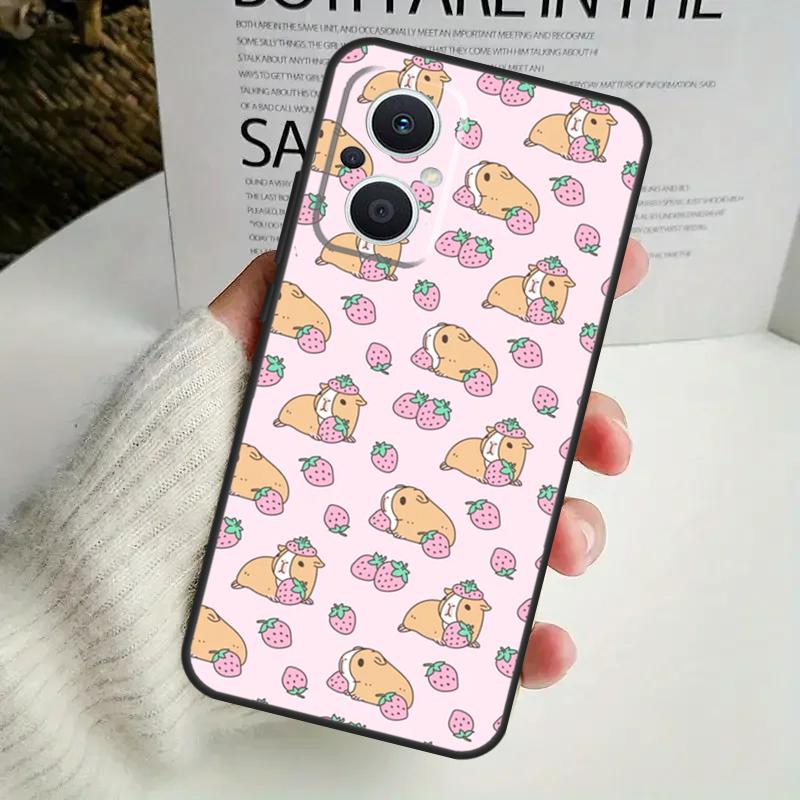 Cute Cartoon Guinea Pig Phone Case For OPPO Reno 8T 14F 13 F 12 11 10 14 Pro 7 8 Lite OPPO Find X8 X6 X5 X9 Pro Cover