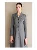 Women's Gray Mid-Length Lapel Dress Suit - Spring Fashion Collection
