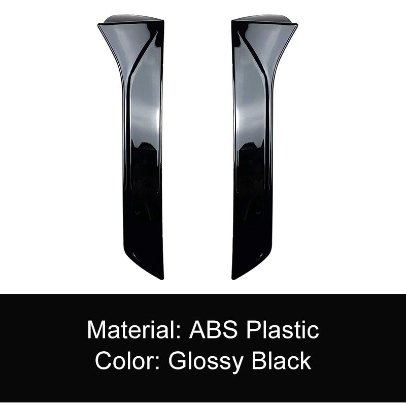 

1 пара глянцевых черных боковых автомобильных спойлеров на заднее окно, крыло для Seat Leone 5F FR MK3 MK3.5 2012-Стайлинг авто Canards Glossy Black