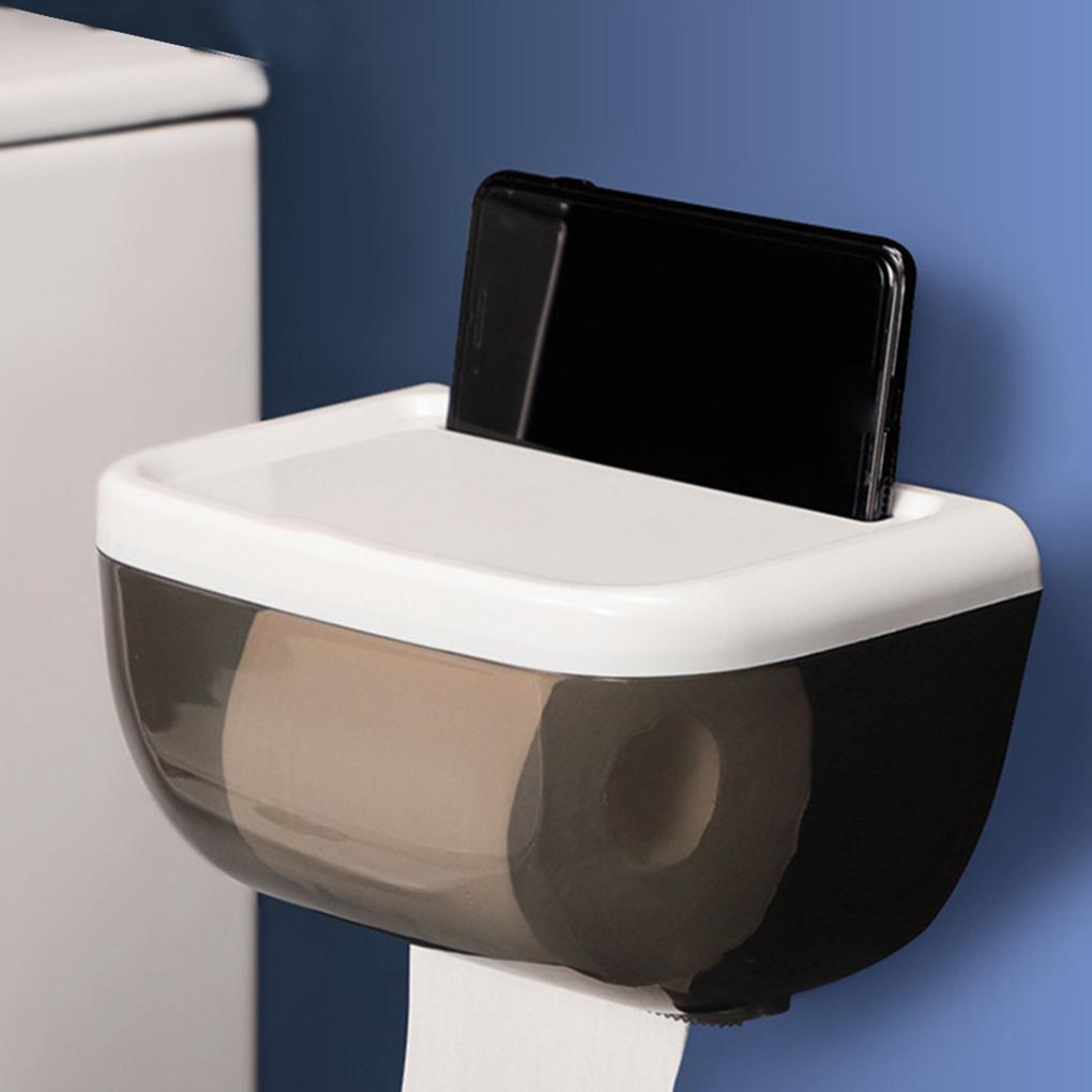 Box Kunststoffgehäuse Wandmontiert Handtuchpapierbox Organizer für Badezimmer Küche