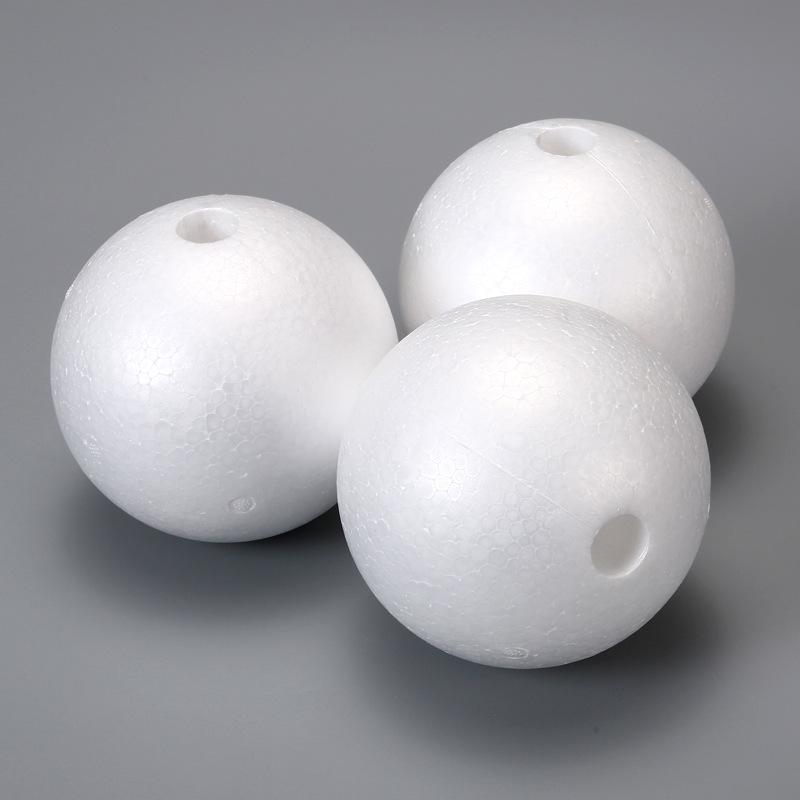 DIY Řemeslná Pěnová Polystyrenová Koule – Bílá Pevná Kulatá Forma na Koule