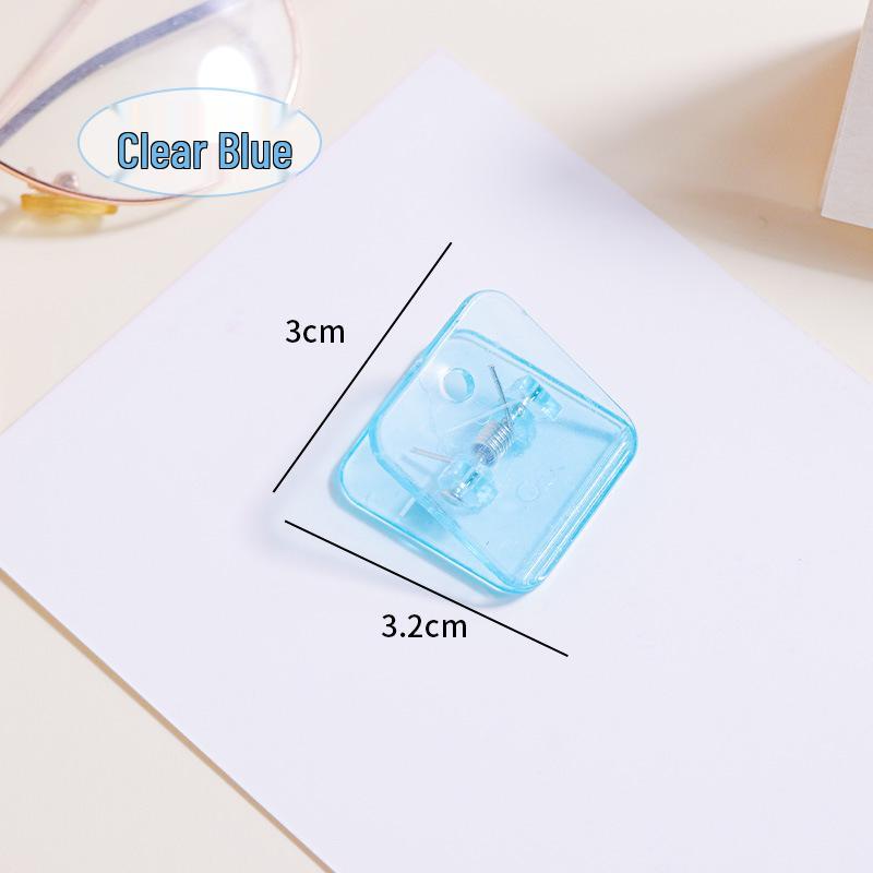 Acrylic Transparent Square Planner Clips for Documents & Tickets