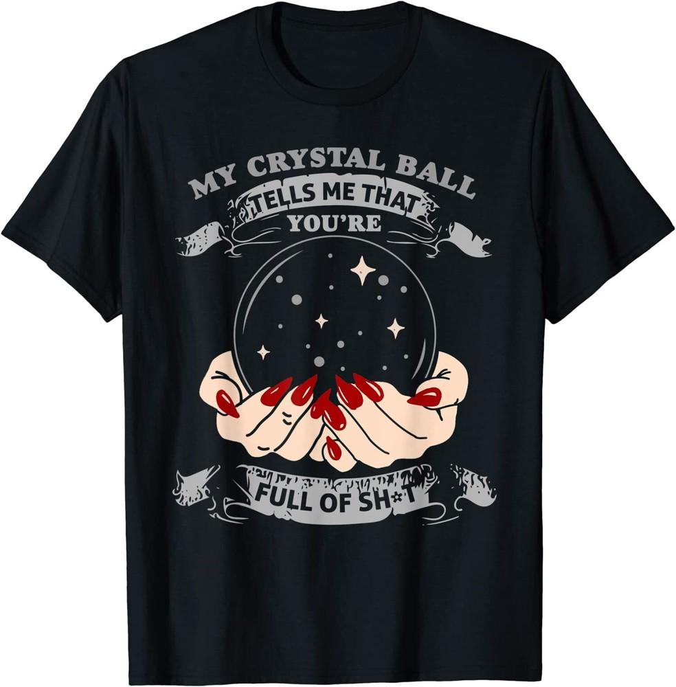 Wicca Psychic Gypsy Witchcraft Witch Wiccan Crystal Ball T-Shirt M