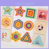 Wooden Geometric Shape Puzzle For Kids Developmental Learning Toys