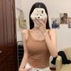 #Early autumn new pure lace lace thermal sling vest slim and thin women's fixed belt chest pad