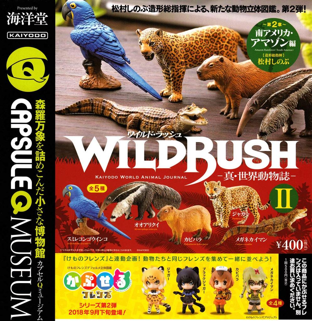 Capsule Q Museum WILD RUSH True World Animal Magazine II South Edition Types Set America/Amazon [5 (Full Complete)]