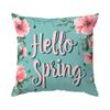 1 Pc Easter Throw Pillow Covers Easter Spring Bunny Eggs Pillow Case Home Decor For Couch Sofa Living Room Bedroom