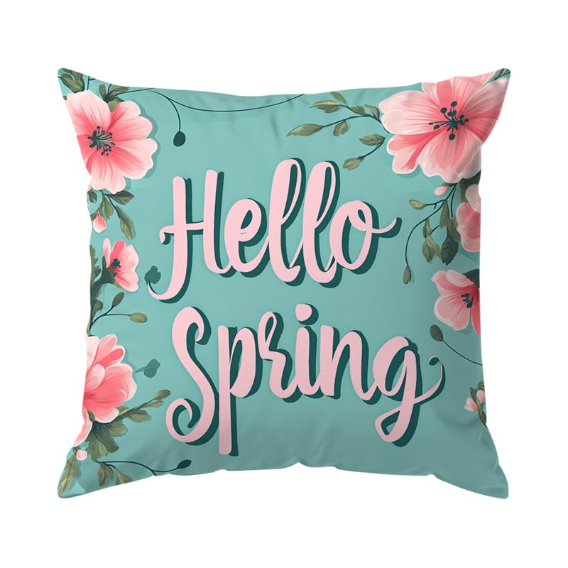 1 Pc Easter Throw Pillow Covers Easter Spring Bunny Eggs Pillow Case Home Decor For Couch Sofa Living Room Bedroom