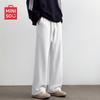 MINISO Herren Amerikanische High Street Gerade geschnittene Freizeithose