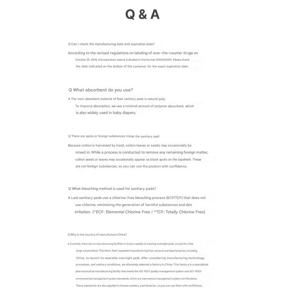 Rael Organic Cotton Cover Wearing Overnight L 2-pack